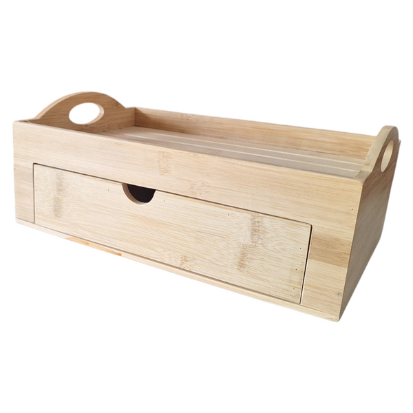 TACA PUDEŁKO BAMBUSOWE ORGANIZER POJEMNIK NA PRODUKTY KOSMETYKI 7 PR`EGRODY